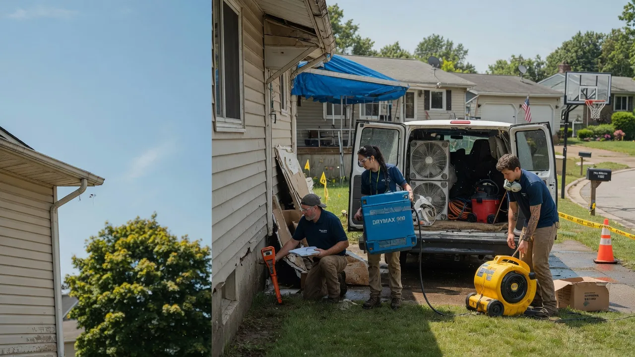 Ceiling Leak Cleanup in Eau Claire, PA near me